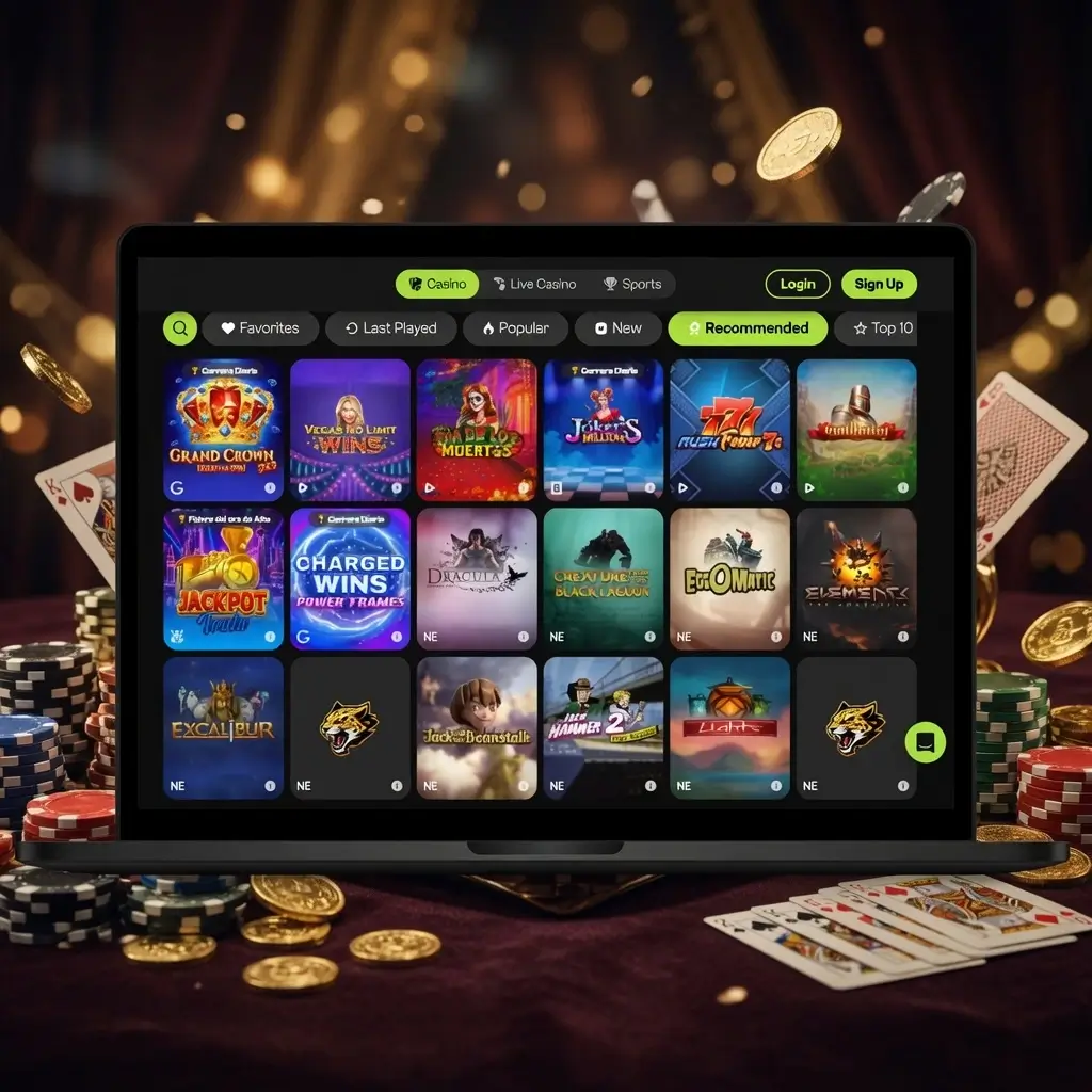 Casino games and slots on a PC
